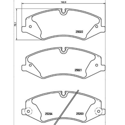 BREMBO DISC BRAKE PAD SET - P44022