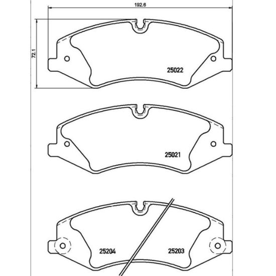 BREMBO DISC BRAKE PAD SET - P44022