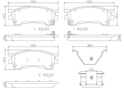 BREMBO DISC BRAKE PAD SET - P49023N