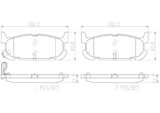 BREMBO DISC BRAKE PAD SET - P49031N