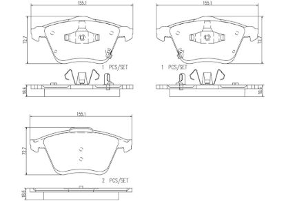 BREMBO DISC BRAKE PAD SET - P49038N