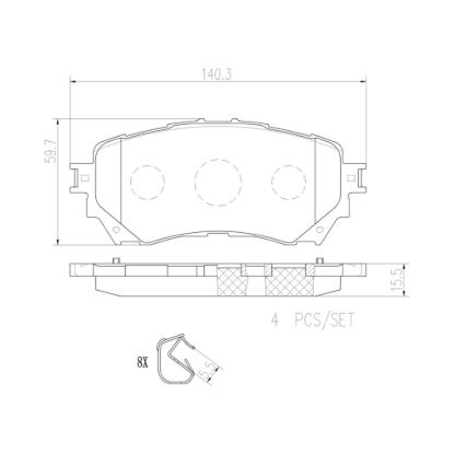 BREMBO DISC BRAKE PAD SET - P49048N