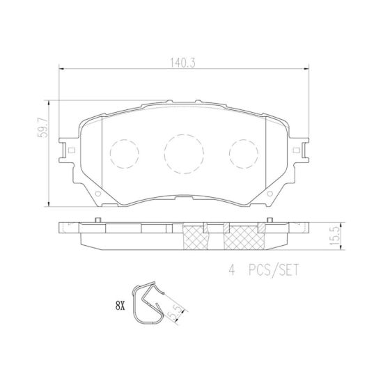 BREMBO DISC BRAKE PAD SET - P49048N