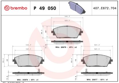 BREMBO BRAKE PAD - P49050