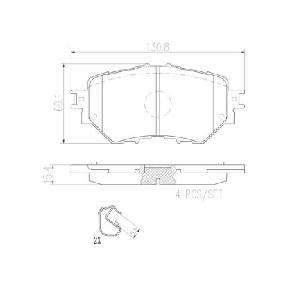 BREMBO DISC BRAKE PAD SET - P49052N