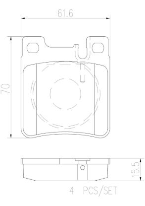 BREMBO DISC BRAKE PAD SET - P50017N