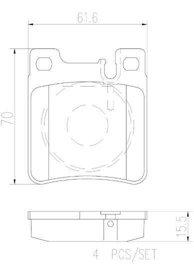 BREMBO DISC BRAKE PAD SET - P50017N