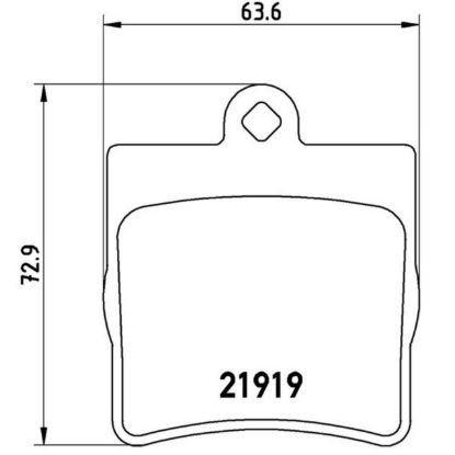 BREMBO DISC BRAKE PAD SET - P50025