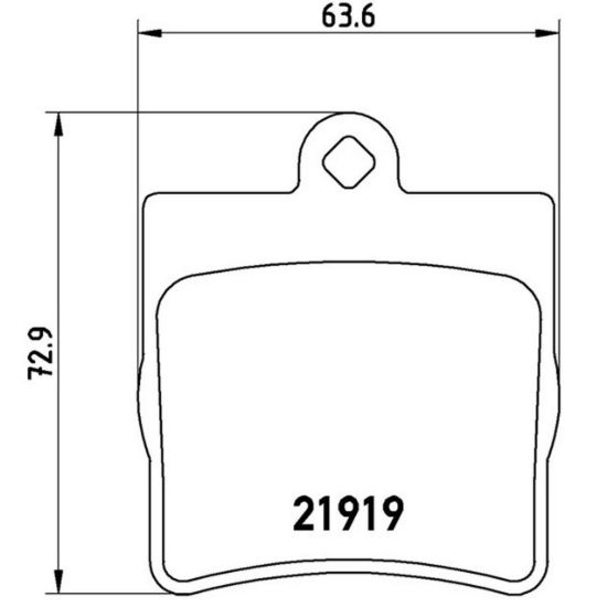 BREMBO DISC BRAKE PAD SET - P50025