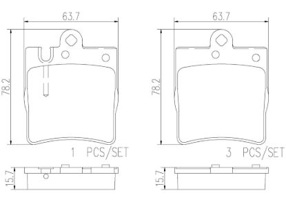BREMBO DISC BRAKE PAD SET - P50033N