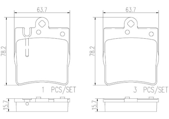 BREMBO DISC BRAKE PAD SET - P50033N