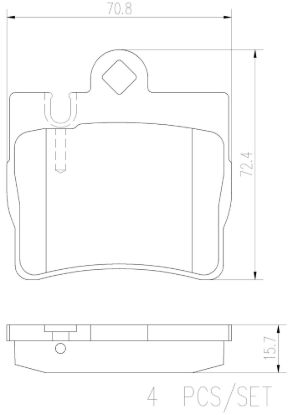 BREMBO DISC BRAKE PAD SET - P50042N