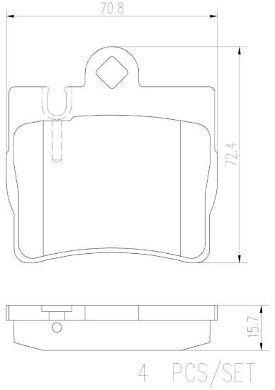 BREMBO DISC BRAKE PAD SET - P50042N