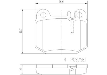 BREMBO DISC BRAKE PAD SET - P50043N