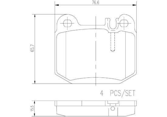 BREMBO DISC BRAKE PAD SET - P50043N