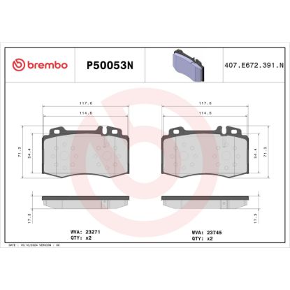 BREMBO DISC BRAKE PAD SET - P50053N