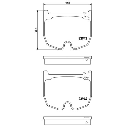 BREMBO DISC BRAKE PAD SET - P50062