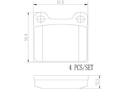BREMBO DISC BRAKE PAD SET - P50066N
