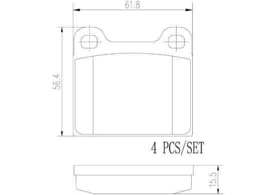 BREMBO DISC BRAKE PAD SET - P50066N