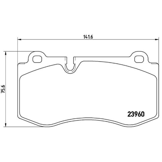 BREMBO DISC BRAKE PAD SET - P50074