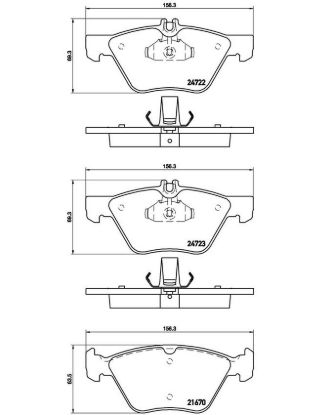 BREMBO DISC BRAKE PAD SET - P50075