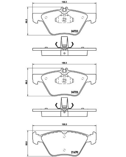BREMBO DISC BRAKE PAD SET - P50075
