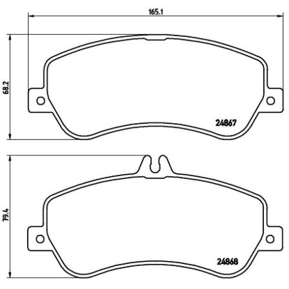 BREMBO DISC BRAKE PAD SET - P50086