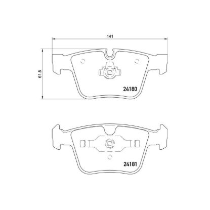 BREMBO DISC BRAKE PAD SET - P50116