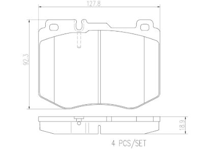 BREMBO DISC BRAKE PAD SET - P50120N