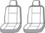 COVERCRAFT GTSC EXPEDITION 21 W BCKT W ADJ HDR - GTF4263OBK