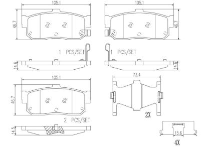 BREMBO DISC BRAKE PAD SET - P56029N
