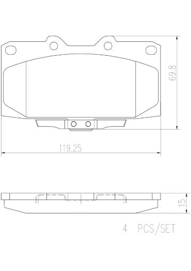 BREMBO DISC BRAKE PAD SET - P56034N