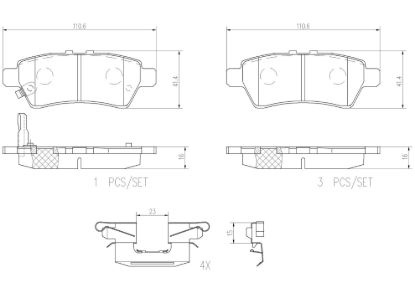 BREMBO DISC BRAKE PAD SET - P56060N