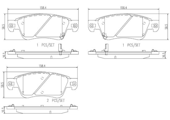 BREMBO DISC BRAKE PAD SET - P56080N