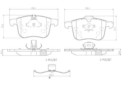 BREMBO DISC BRAKE PAD SET - P59046N