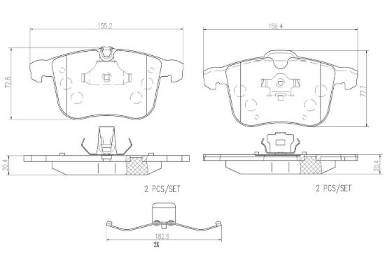 BREMBO DISC BRAKE PAD SET - P59046N