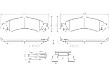 BREMBO DISC BRAKE PAD SET - P59065N