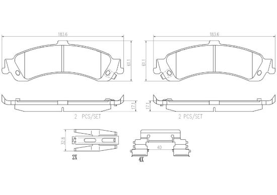 BREMBO DISC BRAKE PAD SET - P59065N