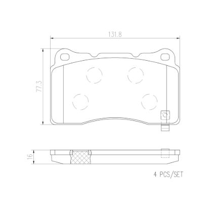 BREMBO DISC BRAKE PAD SET - P59079N