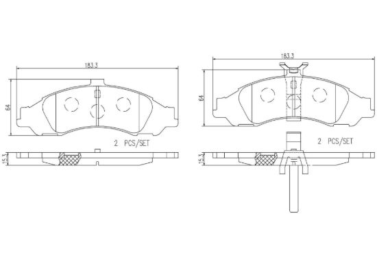 BREMBO DISC BRAKE PAD SET - P64002N