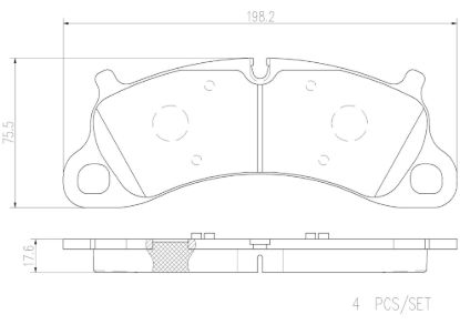 BREMBO DISC BRAKE PAD SET - P65025N