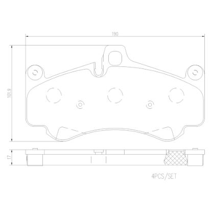 BREMBO DISC BRAKE PAD SET - P65032N