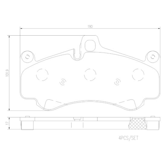 BREMBO DISC BRAKE PAD SET - P65032N