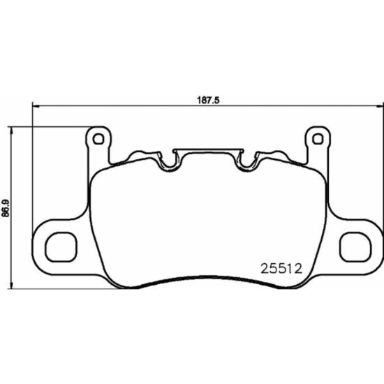 BREMBO DISC BRAKE PAD SET - P65037