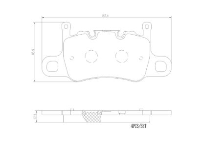 BREMBO DISC BRAKE PAD SET - P65037N
