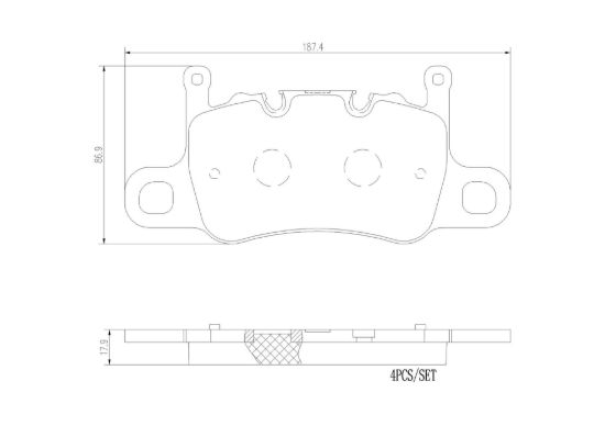 BREMBO DISC BRAKE PAD SET - P65037N