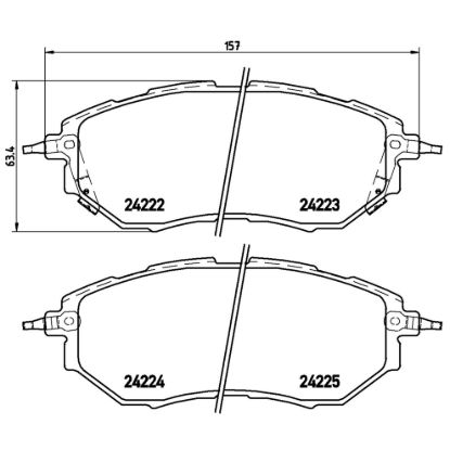 BREMBO BRAKE PAD - P78017X