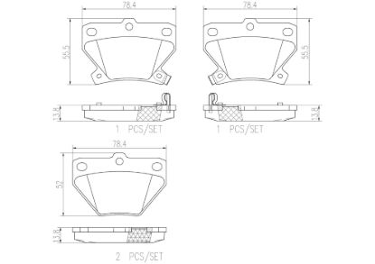 BREMBO DISC BRAKE PAD SET - P83052N