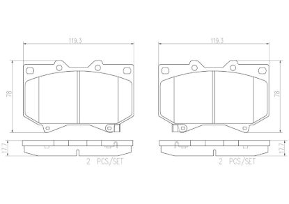 BREMBO DISC BRAKE PAD SET - P83118N