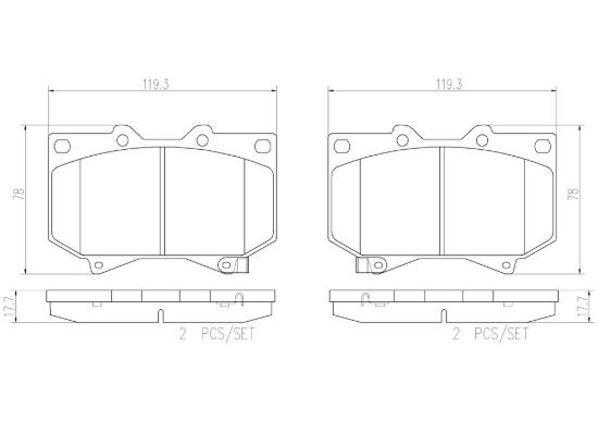 BREMBO DISC BRAKE PAD SET - P83118N